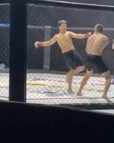 The finger and the foot. What a combo.