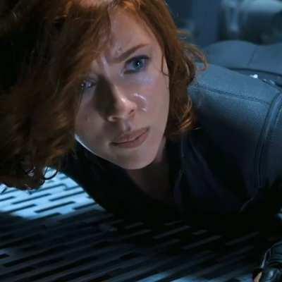 Scarlett Johannson as Black Widow taking it from behind!