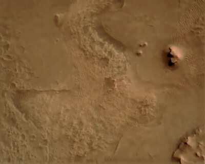 NASA Perseverance Rover descent camera footage of landing on Mars