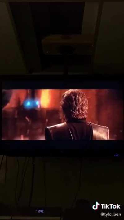Watching ROTS with the boys