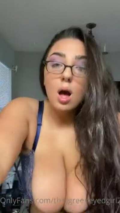 Huge Boobs Barely Contained