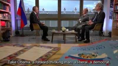 Remember when Putin said Men in dark suits rule the USA, not presidents