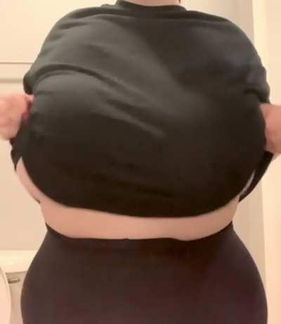 My boobs look so heavy when I drop them like this OC