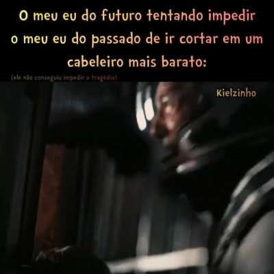 Uma vez o cara deixou a parte mais alta que a outra