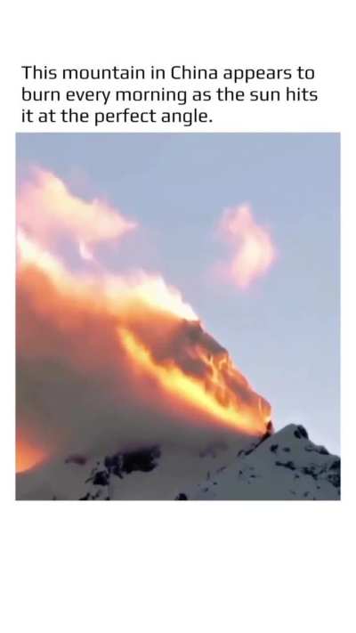 This Mountain in China Seems Burning