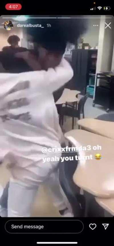 ik damn well this nigga ain’t headbutt him