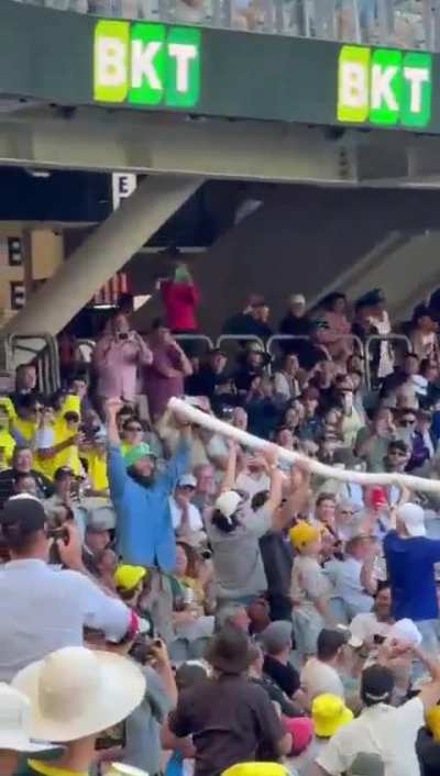 Crowd at perth stadium during 1st day of BGT.