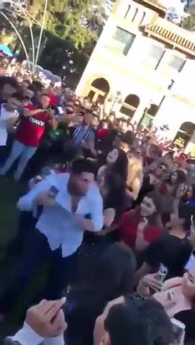 This dude broke up a fight by dancing