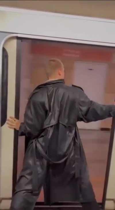 He thinks he's Neo from the Matrix