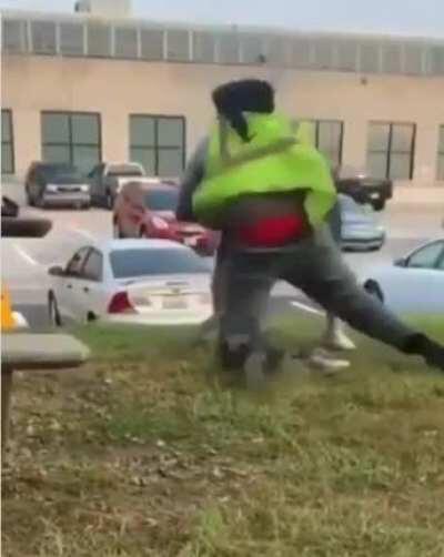 Got his ass kicked by a minecraft kid