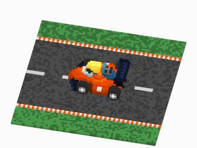 F1 Car (Turntable render Voxel Max)