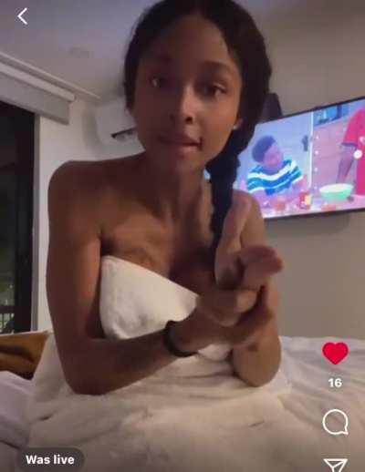 Nipple Slip on Live Earlier 😩