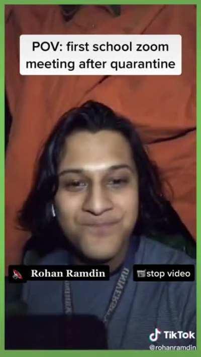 First school zoom meeting after quarantine