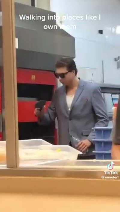 Main character acting like the ceo