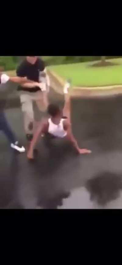 Kid writes a check his ass couldn’t cash and gets manhandled