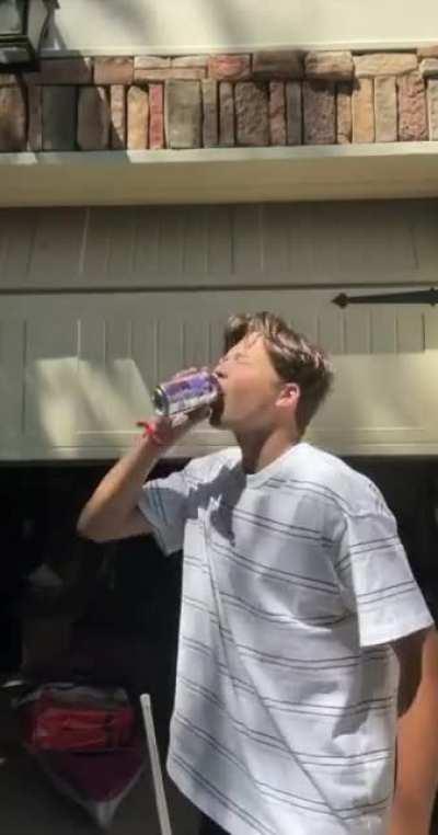 12 ounces of sparkling water