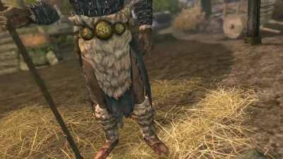 Went to replay Skyrim, forgot I had the sabaton music mod on so Alduin is a Swedish pagan now