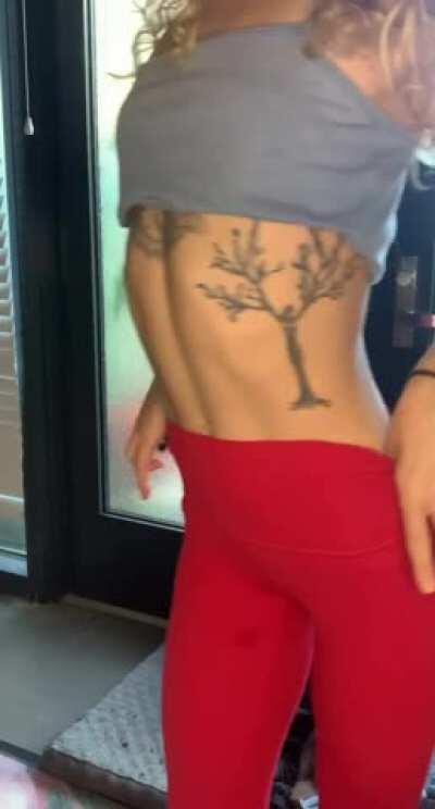 Do you think I’m wearing any panties? [f]