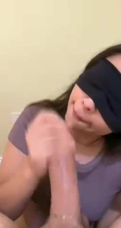 You told your bud it’s not gay if you can’t see his cock while you throat it like a whore 🤭