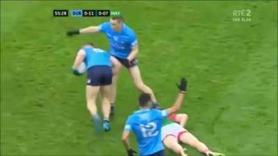 All angles of Small hit that sent a player to hospital.