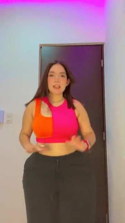 She sure loves showing that ass off to strangers