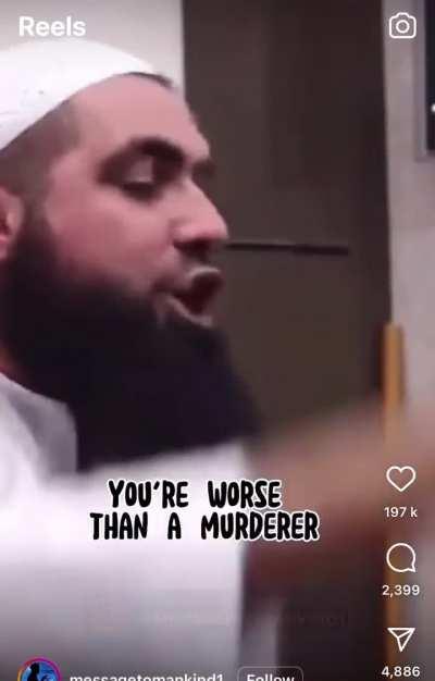 Muslims agree with claim someone who misses one salah is worse than a pedo, murderer and rapist