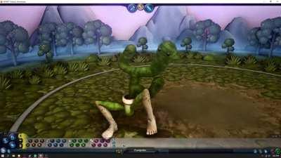 i forgot how fun making stuff in spore was- here's a friendly plant man