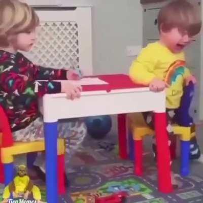 Having one kid makes you a parent. Having two makes you a referee.