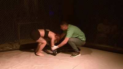 painful MMA low blow