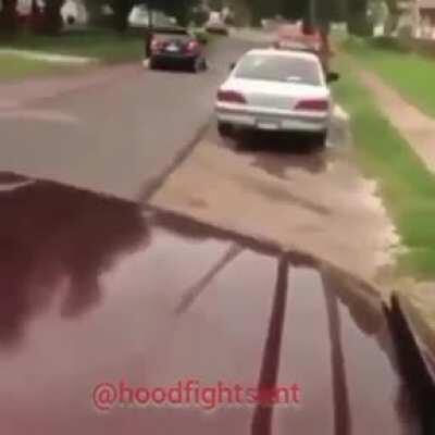 WCGW starting a fight with someone driving a car