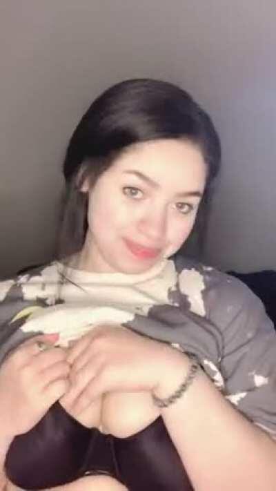 Just my chubby 24 year old mom bod 😋 would you still fuck me?