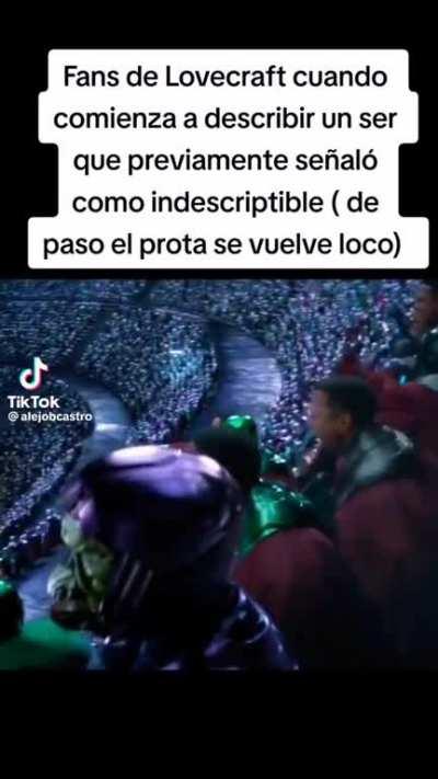 Era tan indescriptible que el prota se vuelve loco intentando describirlo xddd