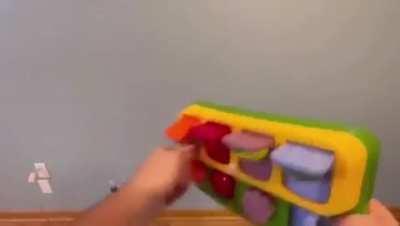 Reloading every day household products like an FPS game