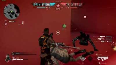 WTF? so many bullets hits him but he takes no damage ...