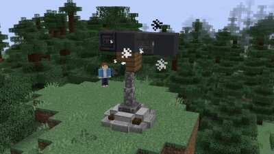 A ziplining contraption I created with 1000+ command blocks