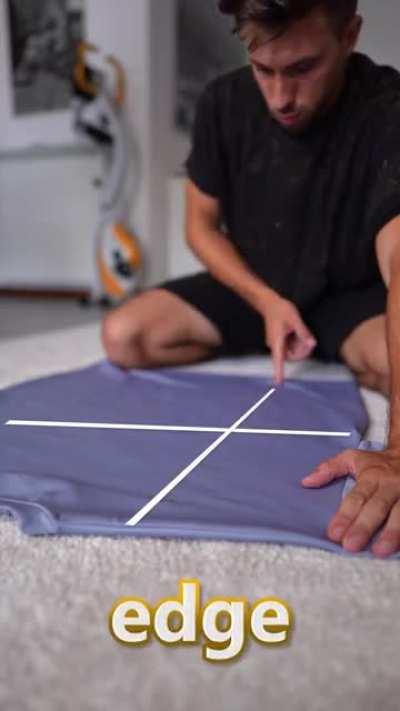 How to fold a shirt in 2 seconds