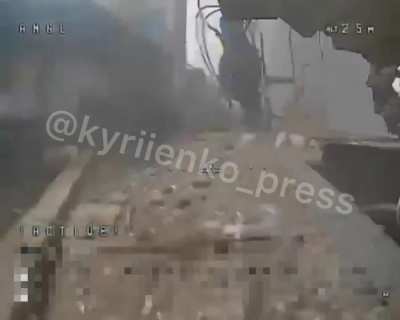 Ukrainian FPV drone finds a small group of Russian soldiers hiding in an underground spot (Near Kostyantynivka, Feb 2026)