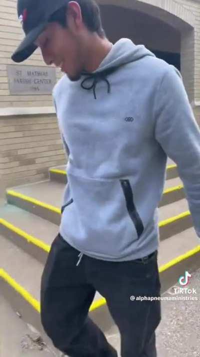 A miracle! Definitely not just the way he held his legs, totally Jesus.