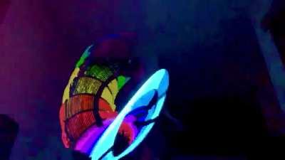 led hula hoop with luminance effects. 😵‍💫