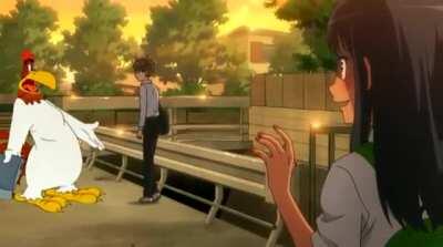 Foghorn Leghorn gives Senpai a pep-talk