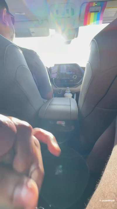 jerking off behind my Uber driver… he liked the show ;)