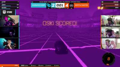 Oski glues the ball to his bumper then scores with the ground shot