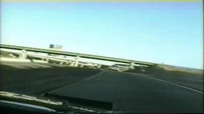 18-year-old suspect crashes into bridge post during a pursuit, more info in video.