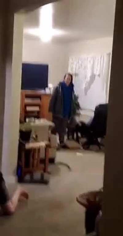 Let me f this object loudly in the living room!