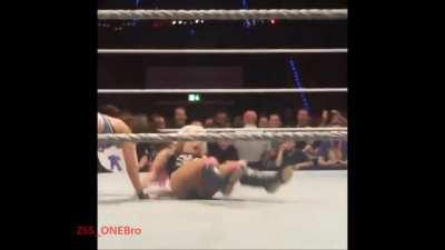 Bayley gives Alexa a suplex wedgie