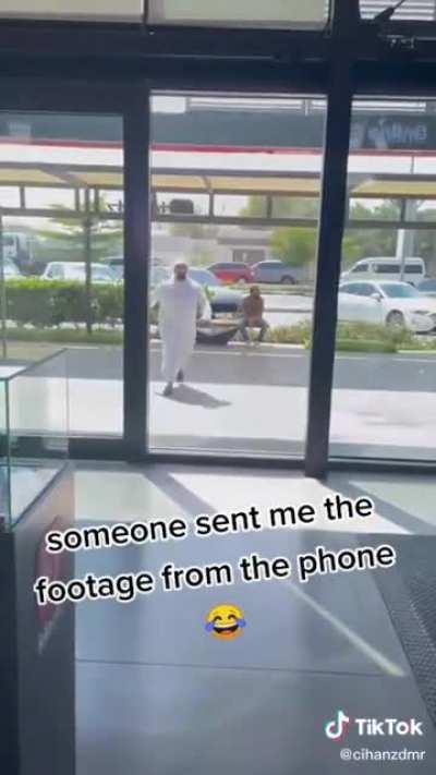 Picking up his brand new car