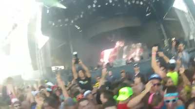 That time Steve Aoki threw a cake 80ft and hit a dude in a wheelchair