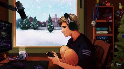 xqc lofi and chill (art by u/jsmilesdaniel, music by me)