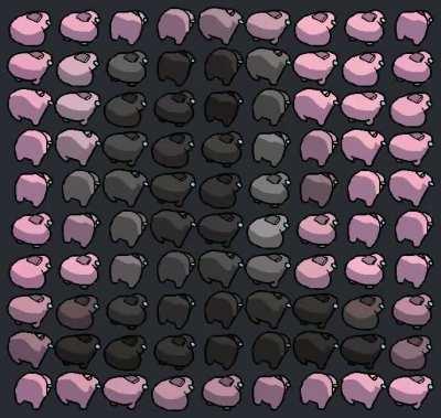 IGOR Album Cover, but as twerking among us characters