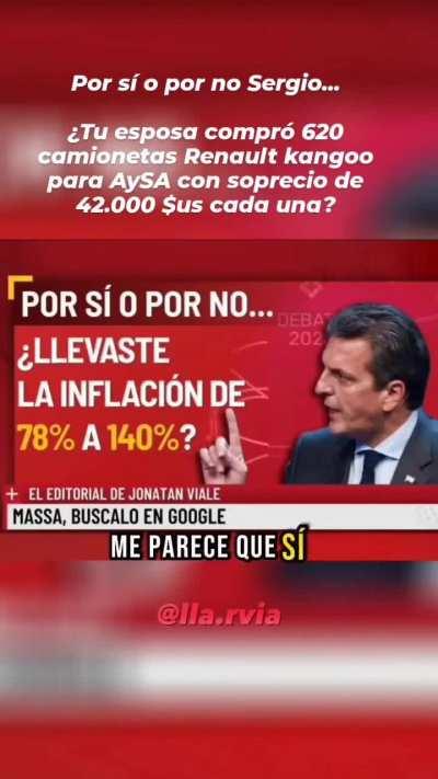 Por si o por no, Sergio Massa?